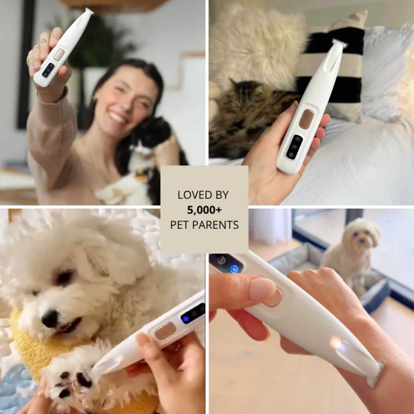 SoftWhisk PawTrim Pro - Rechargeable Pet Paw Trimmer