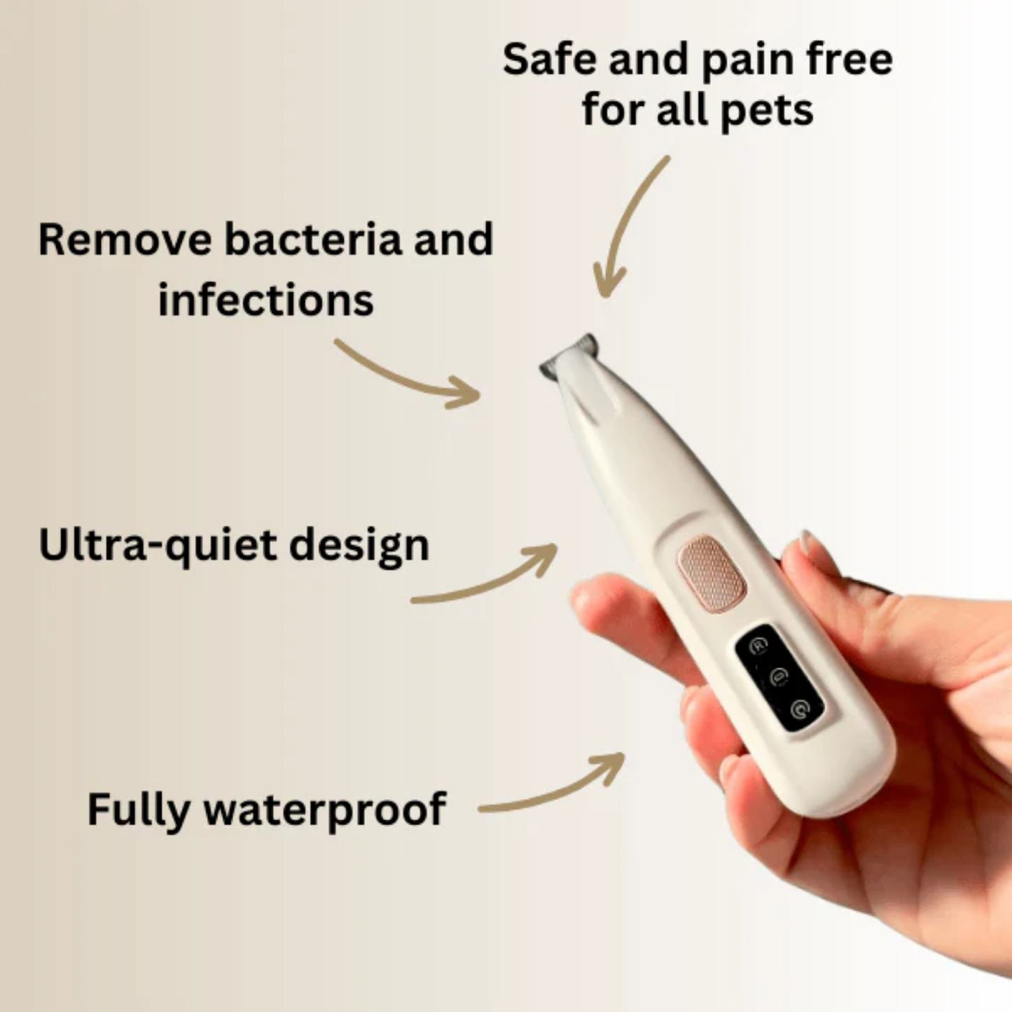 SoftWhisk PawTrim Pro - Rechargeable Pet Paw Trimmer