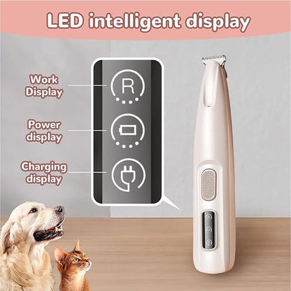 SoftWhisk PawTrim Pro - Rechargeable Pet Paw Trimmer