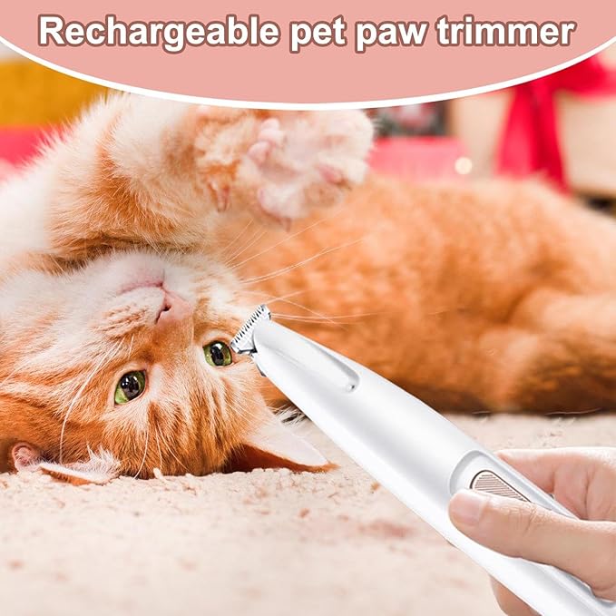 SoftWhisk PawTrim Pro - Rechargeable Pet Paw Trimmer