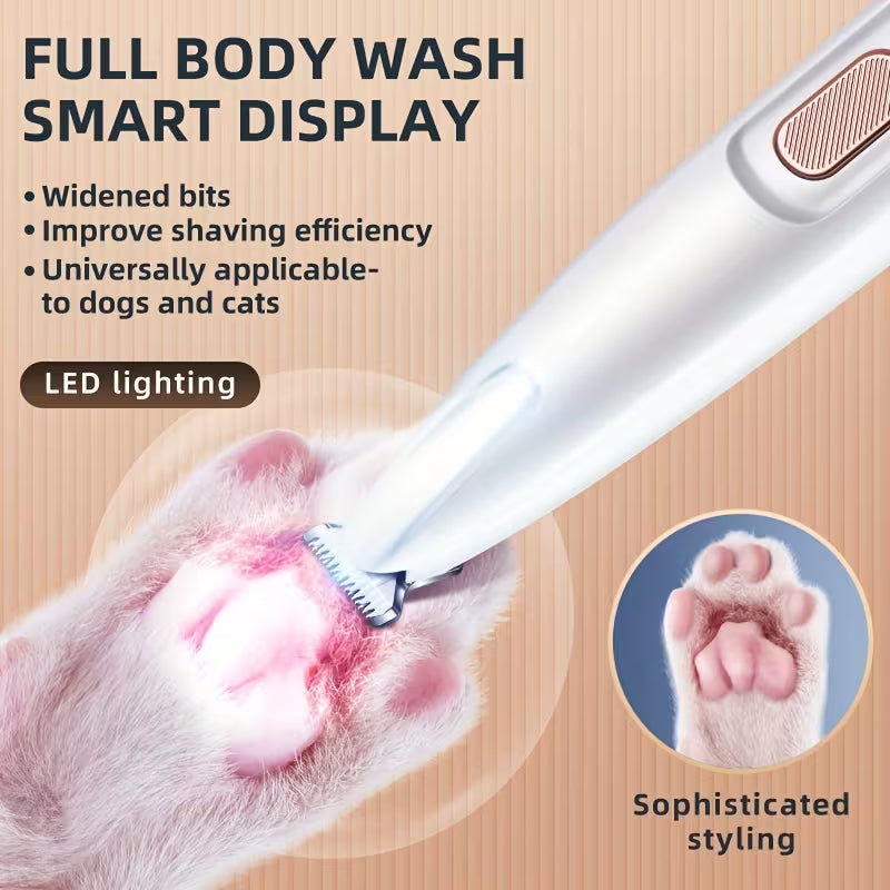 SoftWhisk PawTrim Pro - Rechargeable Pet Paw Trimmer