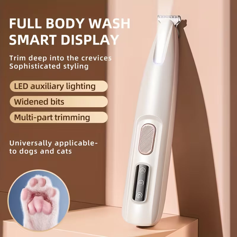 SoftWhisk PawTrim Pro - Rechargeable Pet Paw Trimmer